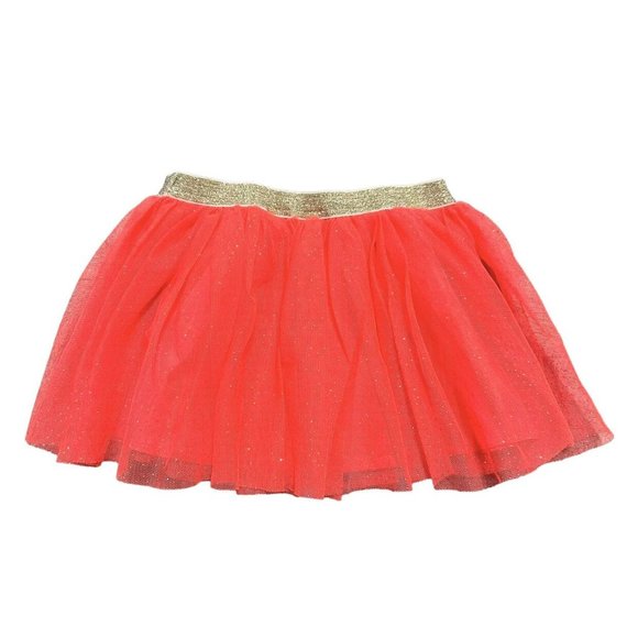 Peanut & Ollie 2T Sparkly Glitter Neon Tulle Skirt - Picture 2 of 4